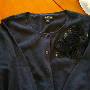 Apt 9 black cardigan